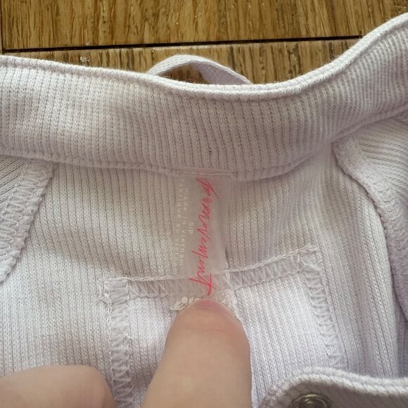 Free People Movement Long Sleeve Front Button Henley Pink Purple NWT Size S - Picture 9 of 10